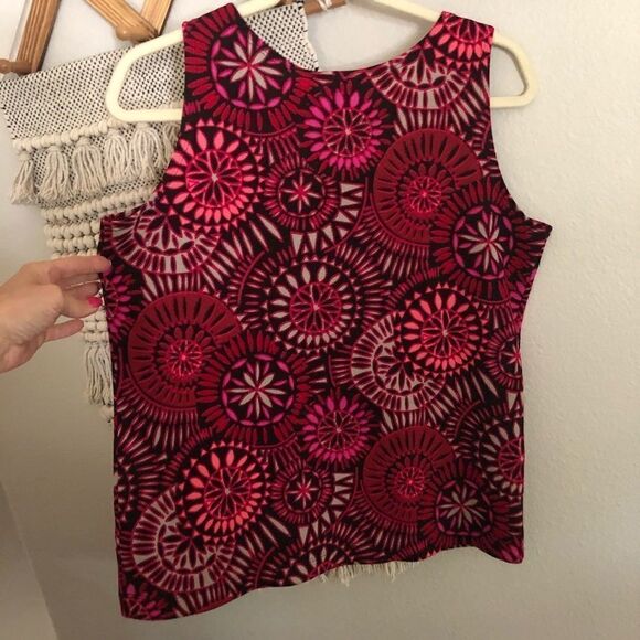 Liz Baker Petite Patterned Tank PL - Picture 4 of 6